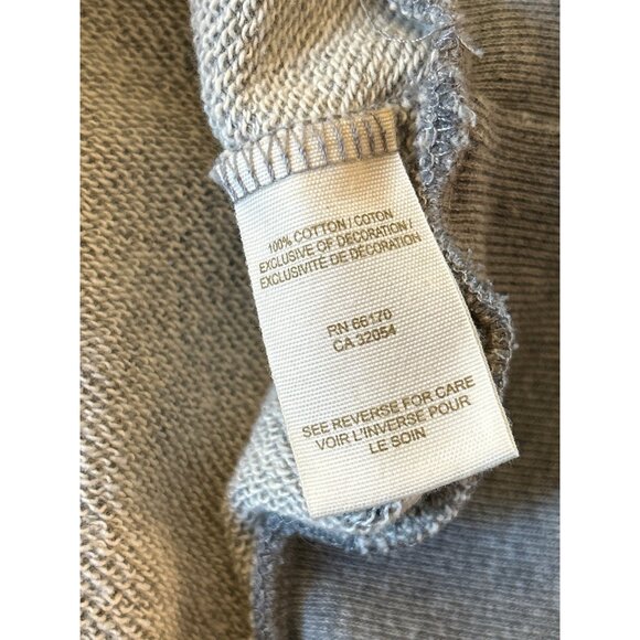 Y2K Free People Boho Hoodie Gray Knit Crochet Patchwork Pullover Festival Small - Picture 5 of 6